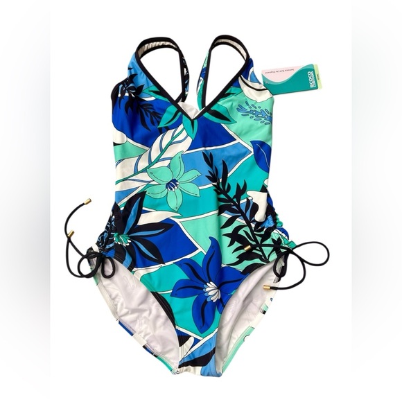 Coco Reef Shapewear one piece swimsuit Sz 10/34C NWT , 016 - Picture 4 of 5